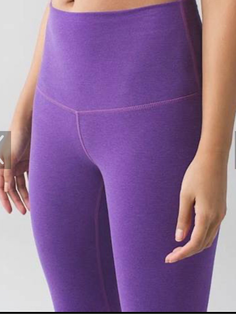 Lululemon Wunder Under Pant (Hi-Rise) *Cotton - Heathered Tender Violet